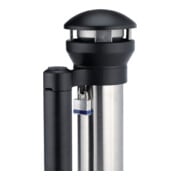 Cendrier sur pied D394xH1000mm argent rond acier inoxydable RUBBERMAID-4