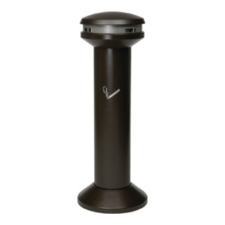 Cendrier sur pied D394xH1054mm noir tôle en acier RUBBERMAID