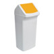 Cestino per rifiuti riciclabili, 40l, H747xL320xD366mm bianco giallo, con coperchio DURABLE-4