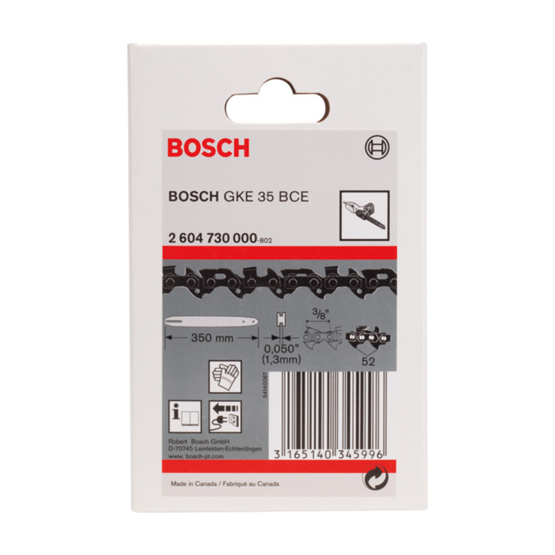 Chaîne Bosch pour tronçonneuse Bosch