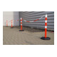 Chaîne de signalisation PP rouge/blanc 9 mm L. 3 m avec 2 crochets universels-2