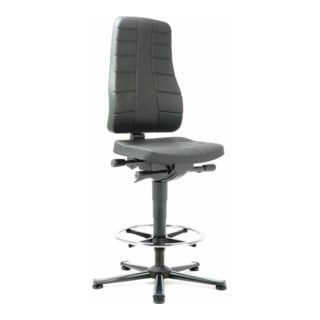 Chaise d'atelier pivotante All-In-One Highline patins + repose-pieds mousse inté
