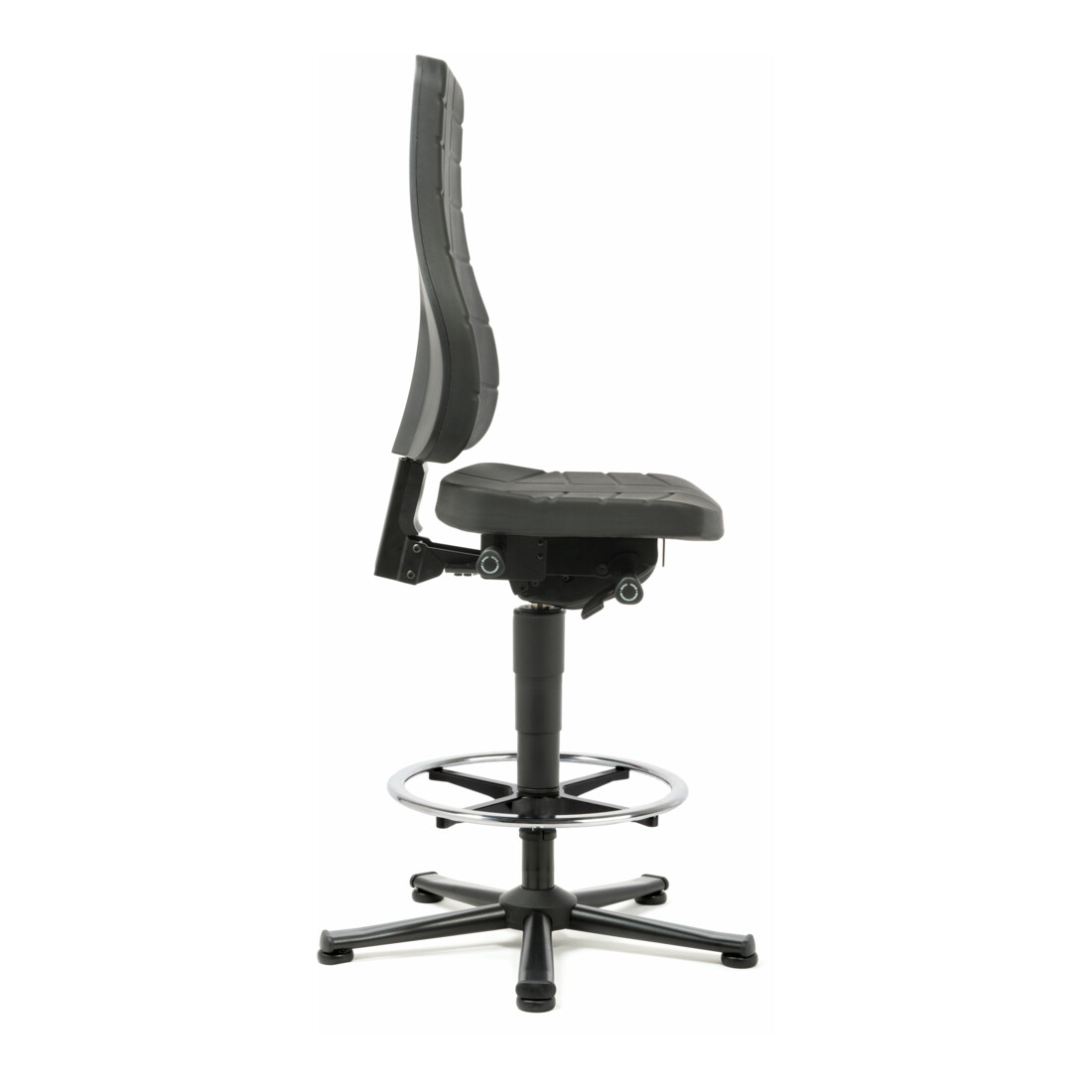 Chaise d'atelier pivotante All-In-One Highline patins + repose-pieds mousse inté