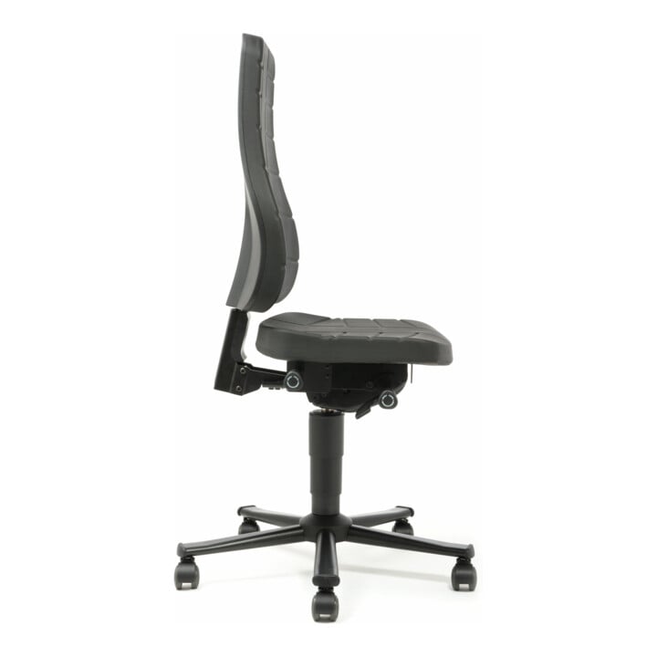 Chaise d'atelier pivotante Highline rouleaux mousse intégrale noir 450-600 mm BI