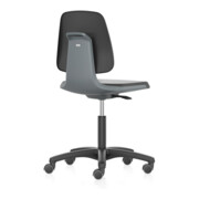 Chaise d'atelier pivotante Labsit rouleaux coque de siège anthracite mousse inté