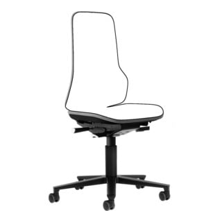 Chaise d'atelier pivotante Neon rouleaux sans élément rembourrage gris 450-620 m