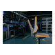 Chaise d'atelier pivotante Neon rouleaux sans élément rembourrage orange 450-620-5