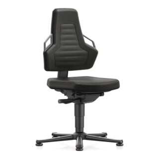 Chaise d'atelier pivotante Nexxit patin mousse intégrale noir 450-600 mm BIMOS