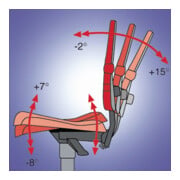 Chaise d'atelier pivotante Sintec B patin polypropylène ESD gris 430-580 mm BIMO-5