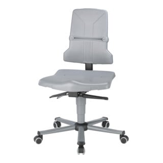 Chaise d'atelier pivotante Sintec B rouleaux polypropylène gris 430-580 mm BIMOS