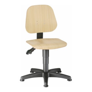 Chaise d'atelier pivotante Unitec patin hêtre 440-620 mm BIMOS