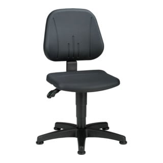 Chaise d'atelier pivotante Unitec patin mousse intégrale noir 440-620 mm BIMOS