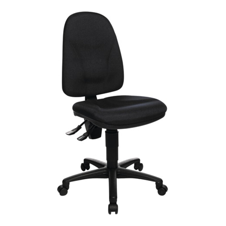 Chaise de bureau pivotante avec appui-lombaires bleu royal 420-550 mm sans accou