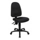 Chaise de bureau pivotante avec appui-lombaires noir 420-550 mm sans accoudoirs-1
