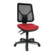Chaise de bureau pivotante avec appui-lombaires rouge 430-510 mm sans accoudoirs-1