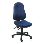 Chaise de bureau pivotante avec contact permanent bleu royal 420-550 mm sans acc