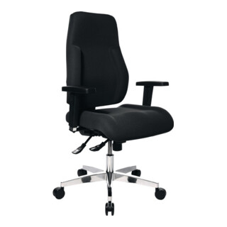 Chaise de bureau pivotante avec mécanisme synchrone ponctuel noir 430-510 mm san