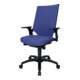 Chaise de bureau pivotante avec technique auto-synchrone bleu 420-550 mm avec ac-4