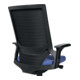 Chaise de bureau pivotante avec technique auto-synchrone bleu 420-550 mm avec ac-5