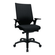 Chaise de bureau pivotante avec technique auto-synchrone noir 420-550 mm avec ac