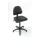 Chaise de travail à patins STIER sans accoudoirs, hauteur d'assise 440-630 mm, PU noir-1