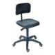 Chaise de travail à roulettes STIER, hauteur d'assise 470-660 mm, assise en PU-1