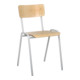 Chaise empilable hêtre STIER 450x385x390 mm-2