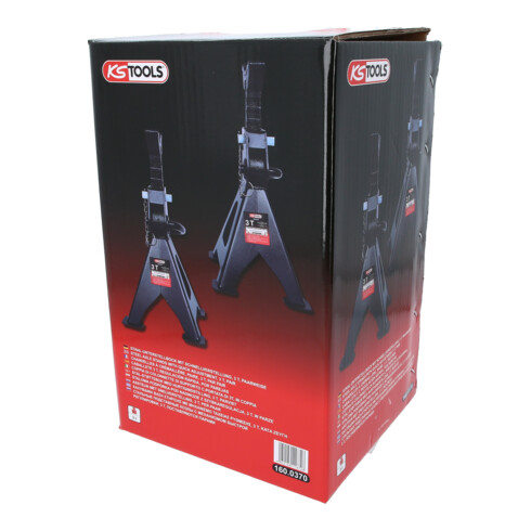 Chandelles à crémaillère, paire, 3 t, par pair