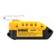 Chargeur combiné DEWALT avec fonction powerbank pour batteries 18 volts XR et XR Flexvolt DCB094K-QW