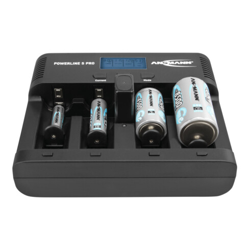 Chargeur de batterie ANSMANN Power Line 5 PRO f.4 batteries o.batteries Powerline 5 Pro