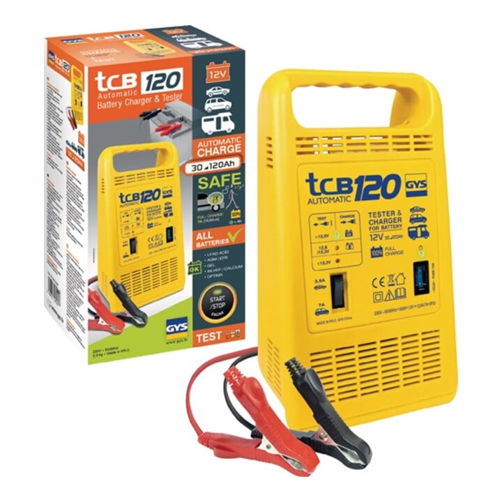 Chargeur de batterie TCB 120 12 V 3,5-7 A GYS
