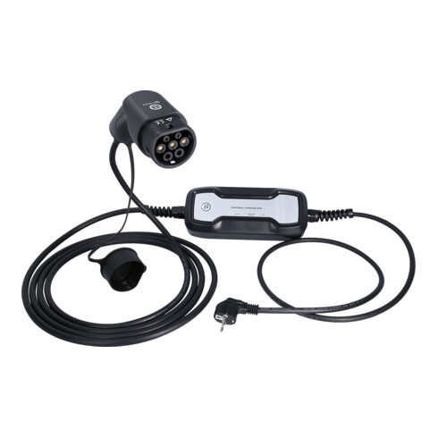 Chargeur mobile efuturo KS Tools avec câble de charge de type 2, monophase, jusqu’à 3,7 kW, jusqu’à 16 A, 230 V, mode 2, connecteur avec terre