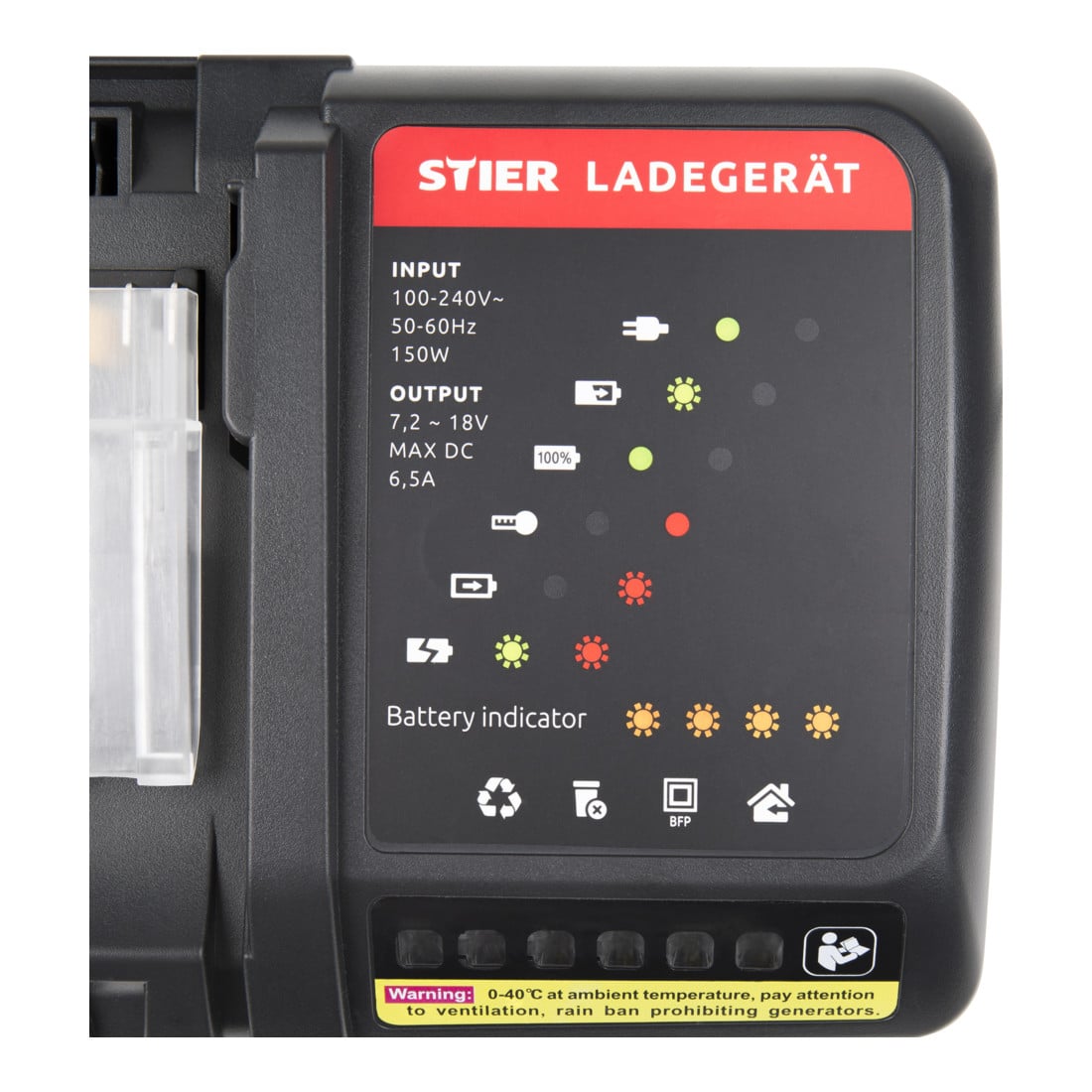 Chargeur sans fil STIER pour batteries Makita 14,4 Ah - 18 V