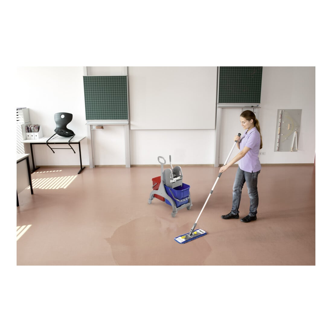 Chariot à double seaux Kärcher avec presse 2 x 25 l