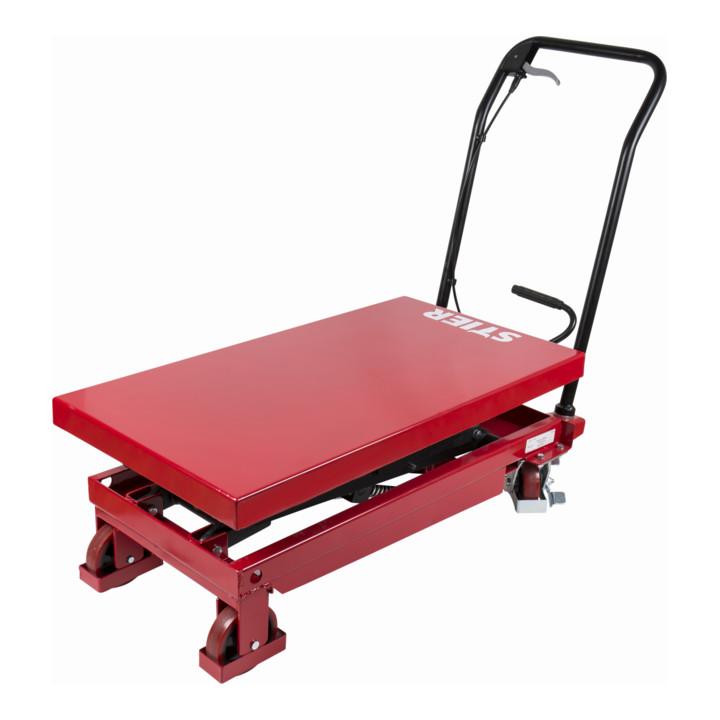 Chariot à doubles ciseaux à plate-forme élévatrice STIER 350 kg