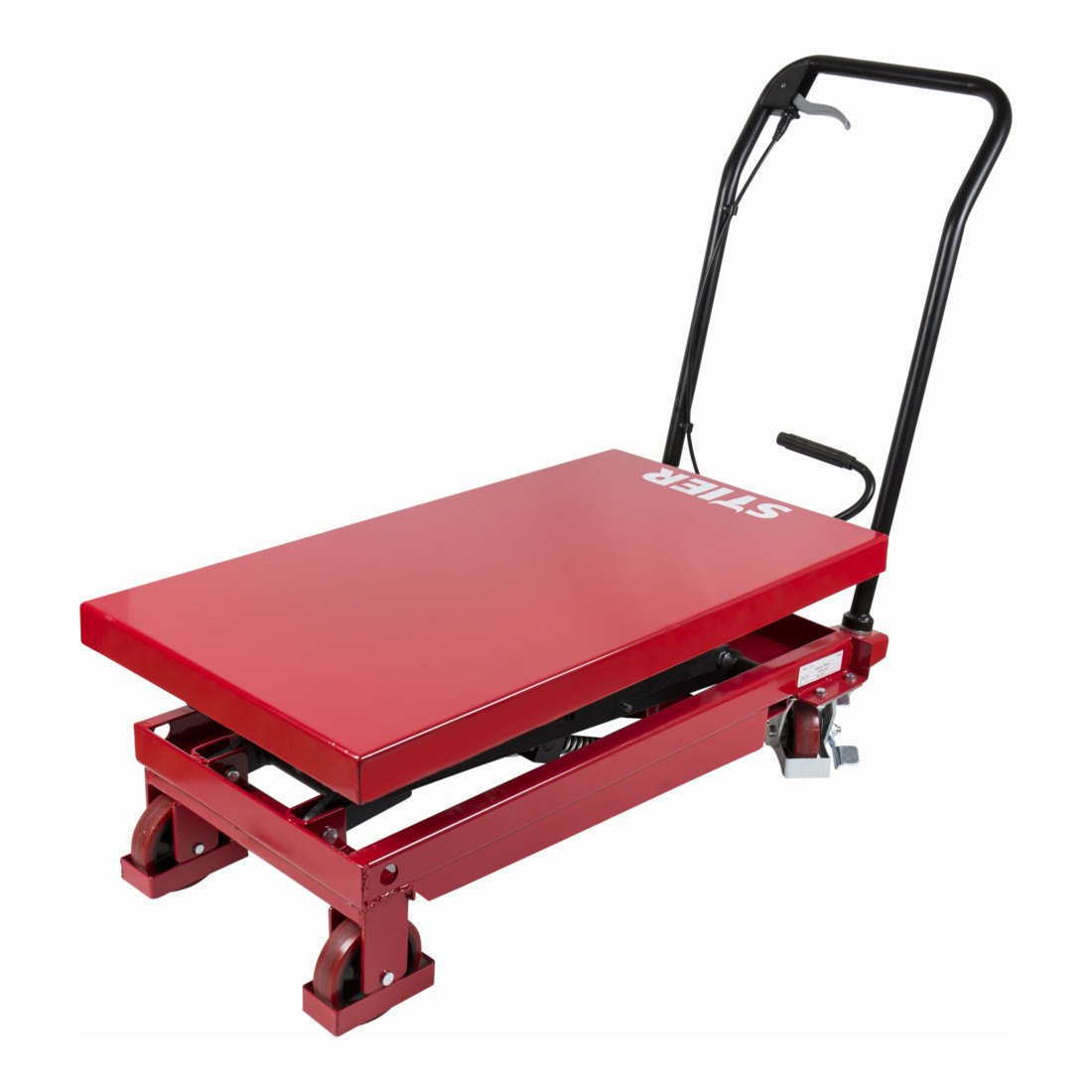 Chariot à doubles ciseaux à plate-forme élévatrice STIER 350 kg