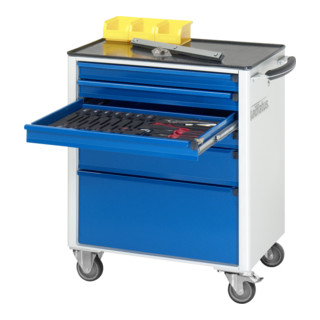 Chariot à outils Rau avec 4 tiroirs métal LxPxH 700x500x860mm