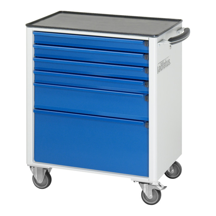 Chariot à outils Rau avec 4 tiroirs métal LxPxH 700x500x860mm