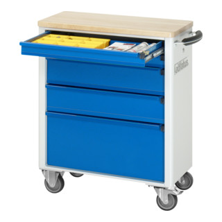 Chariot à outils Rau en hêtre série adlatus à 5 tiroirs