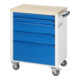 Chariot à outils Rau avec 5 tiroirs hêtre LxPxH 700x500x860mm-4