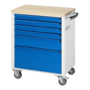 Chariot à outils Rau avec 6 tiroirs hêtre LxPxH 700x500x860mm-2
