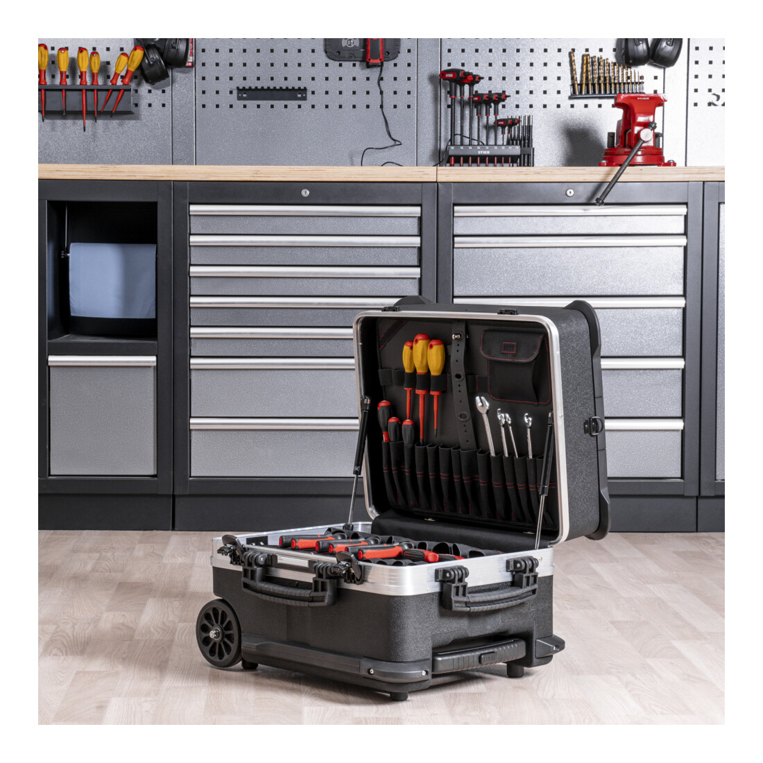 Chariot à outils STIER Premium avec serrures TSA, vide