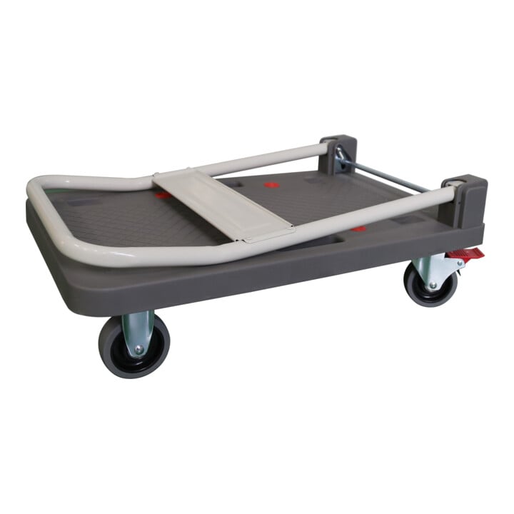 Chariot à plate-forme en plastique STIER, capacité de charge 150 kg