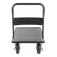 Chariot à plate-forme rabattable STIER, capacité de charge 350 kg, avec pneumatiques-2