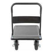 Chariot à plate-forme rabattable STIER, capacité de charge 350 kg, avec pneumatiques-5