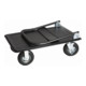 Chariot à plate-forme rabattable STIER, capacité de charge 350 kg, avec pneumatiques-5