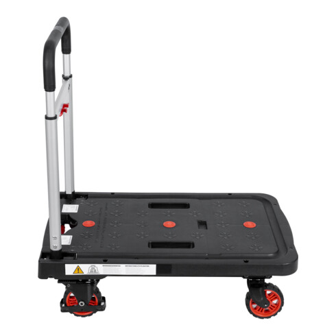 Chariot à plate-forme STIER entièrement repliable, capacité de charge 137 kg