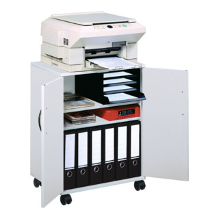 Chariot à roulettes multifonctionnel durable Chariot à roulettes gris 2 étages