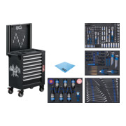 Chariot d'atelier BGS 8 tiroirs avec 263 outils