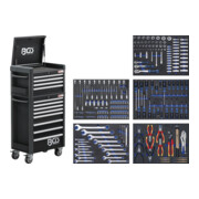 Chariot d'atelier BGS Profi Standard Maxi 12 tiroirs avec 263 outils